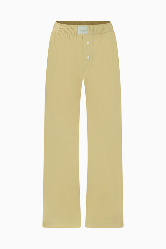 Poplin Lounge Pant - Camel