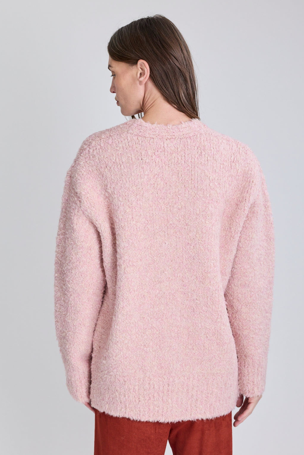 Oversized Cardigan - Powder Pink