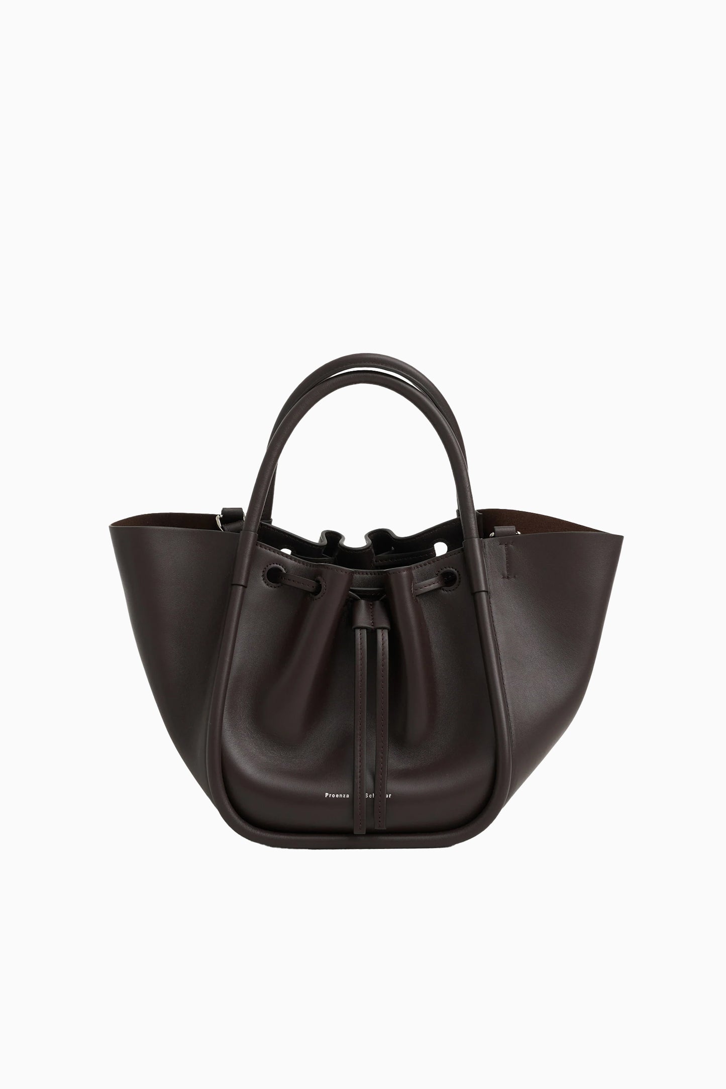 Small Ruched Tote - Espresso