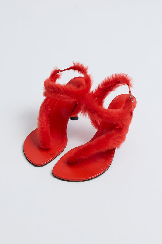 Tee 85 Thong Shearling Sandal