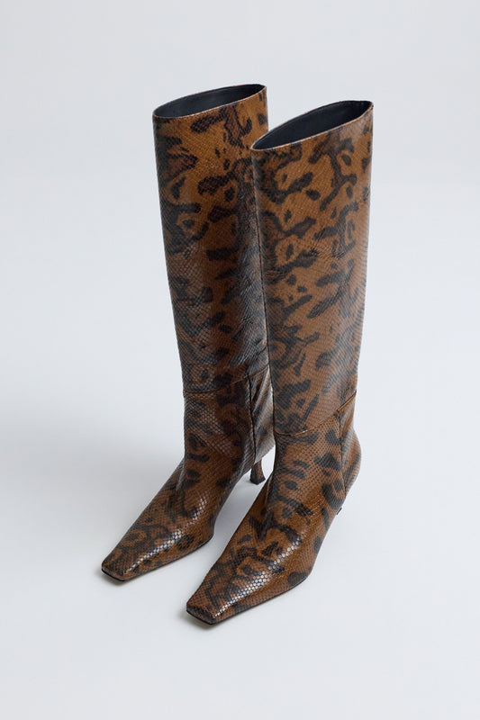 Trap Boots - Embossed Python