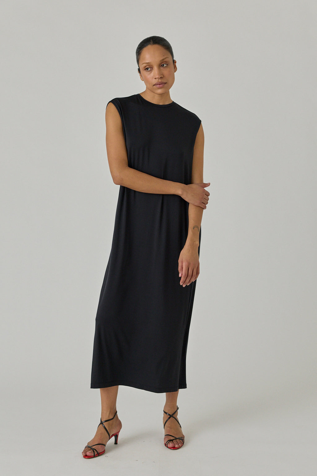 Open Back Jersey Dress