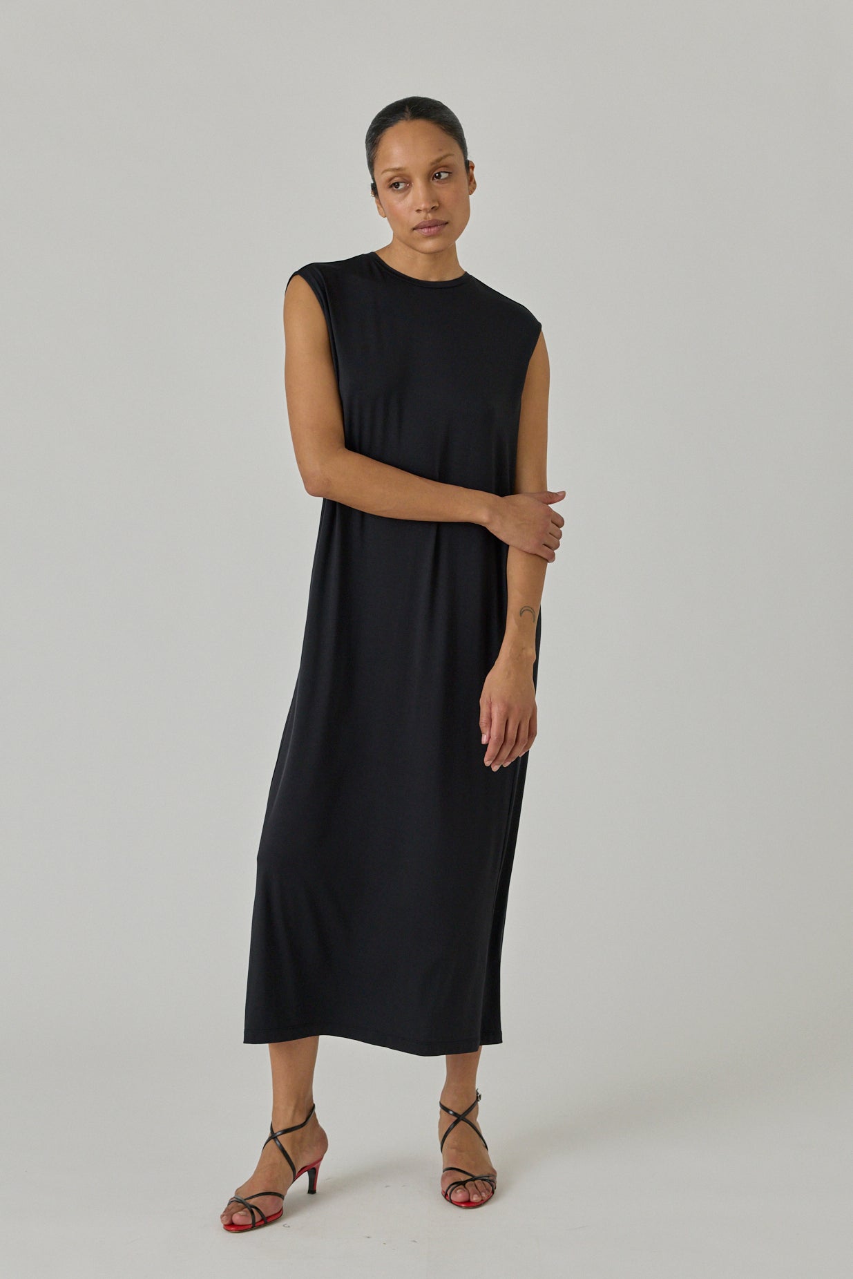 Open Back Jersey Dress