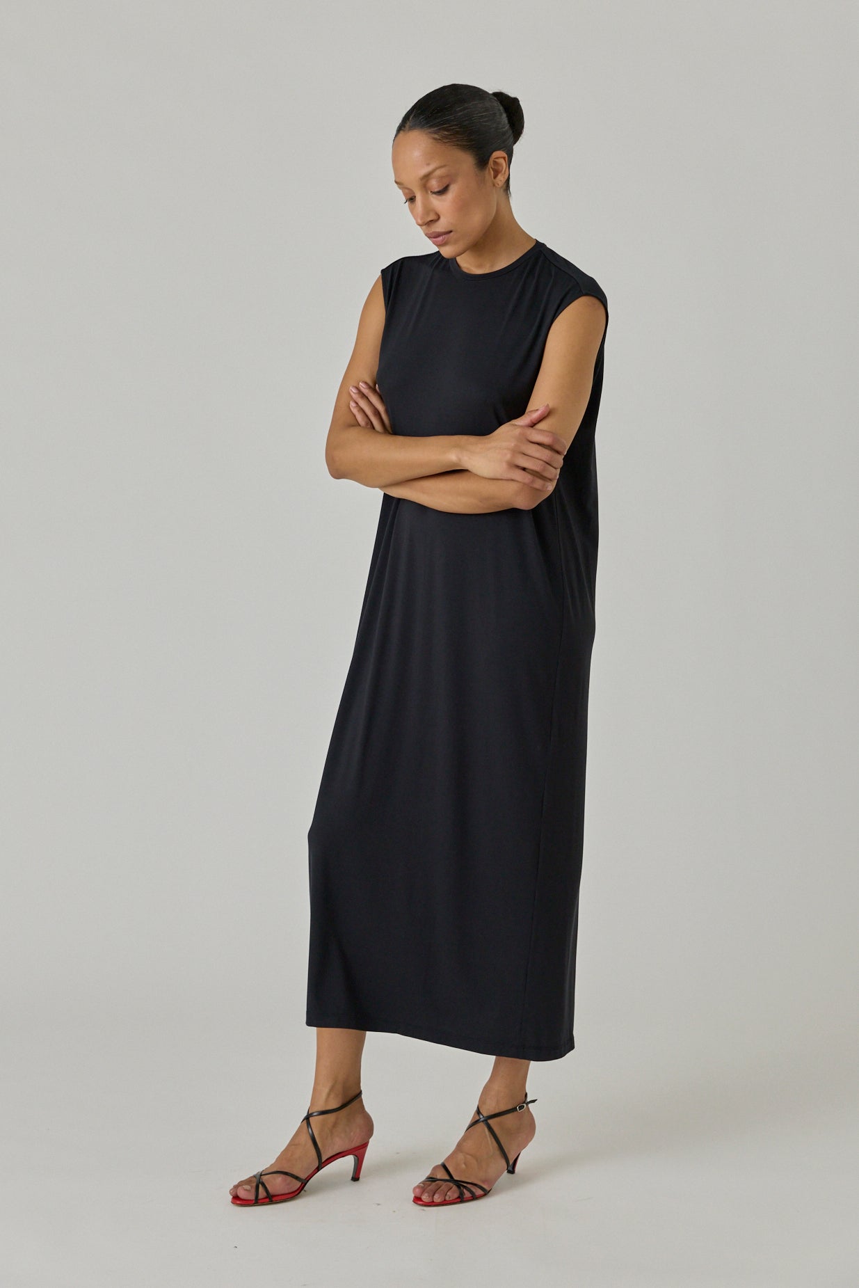 Open Back Jersey Dress