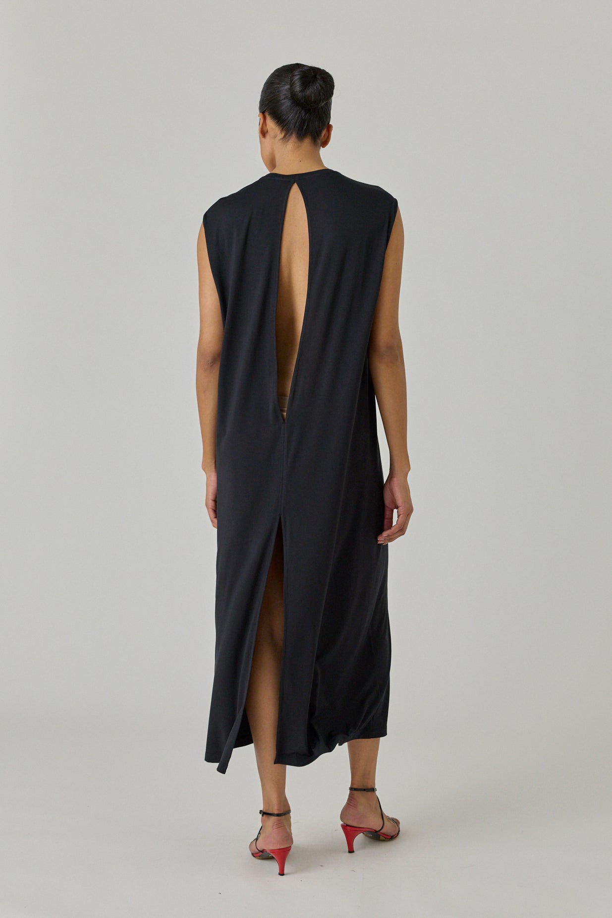 Open Back Jersey Dress