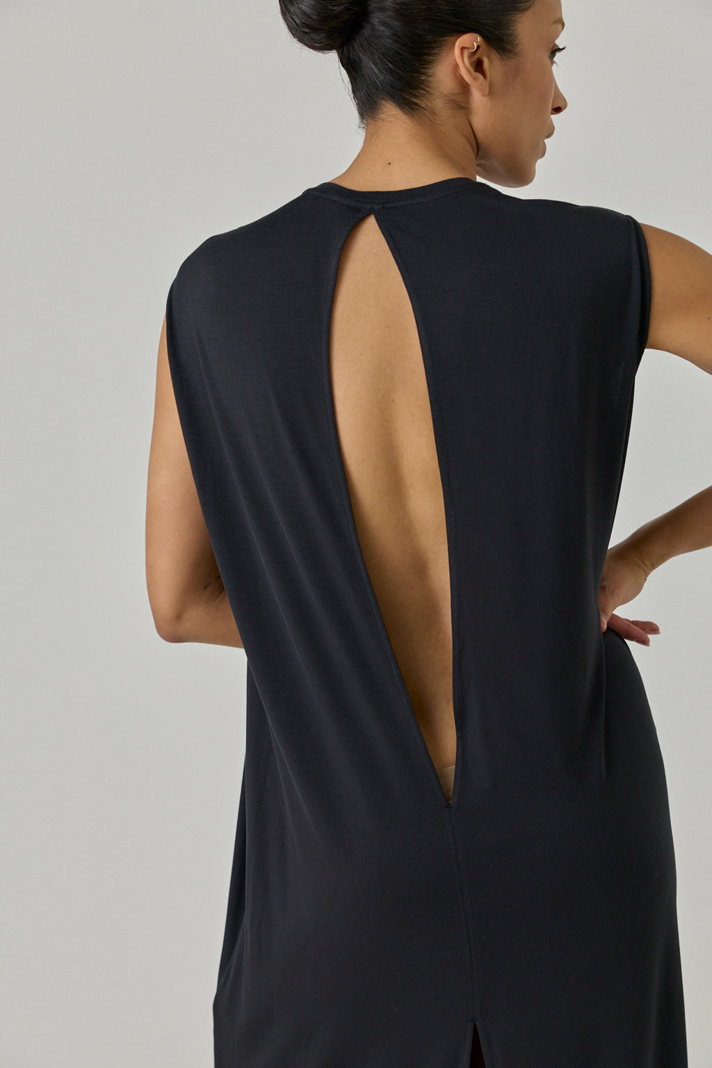 Open Back Jersey Dress