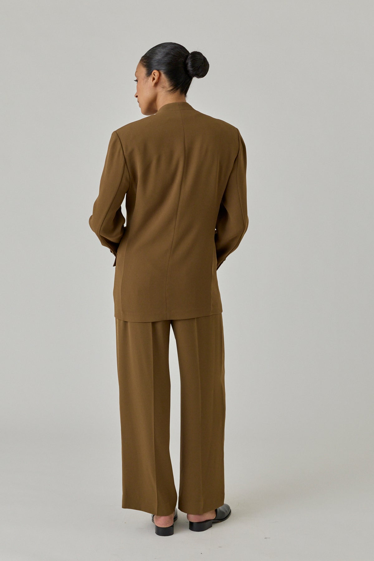 Tuxedo Detail Fluid Pants