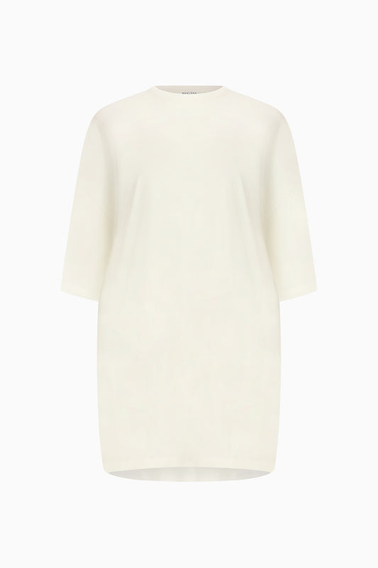 Fluid Oversized Tee - Ivory