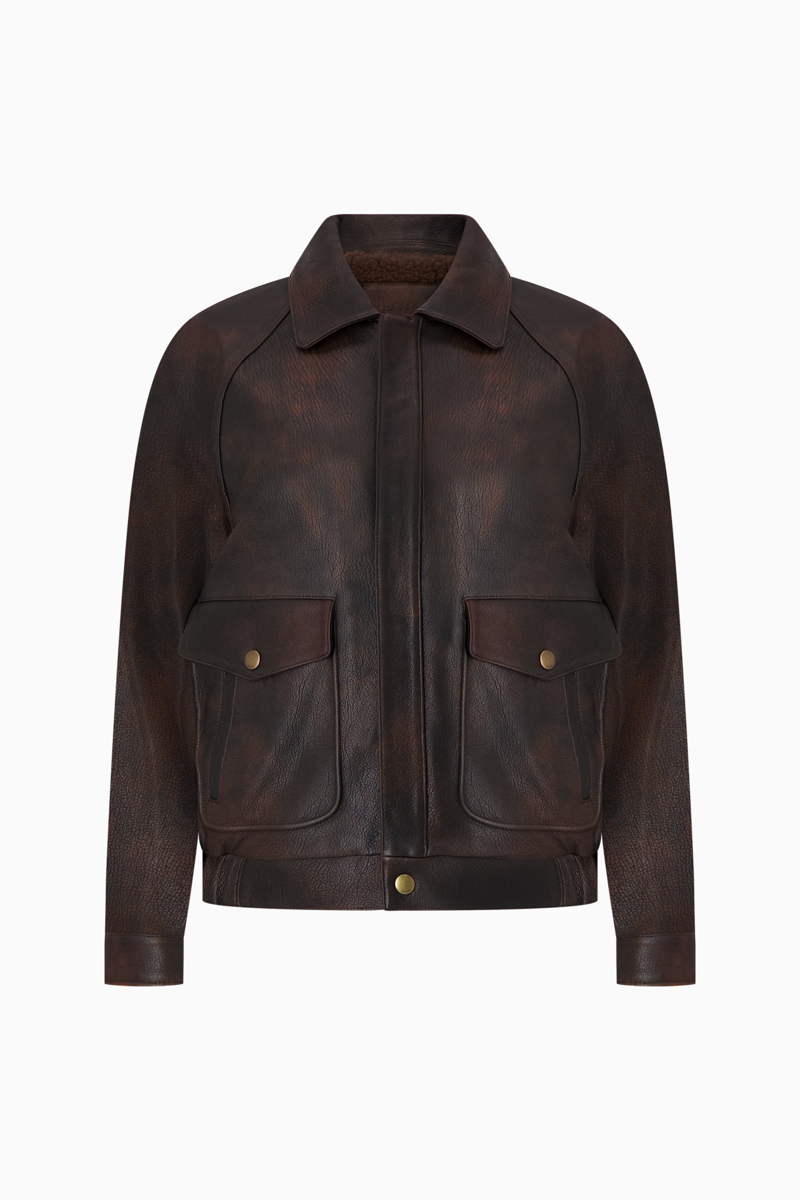 RECTO Oversized Shearling Leather Jacket – Absolutely Fabrics