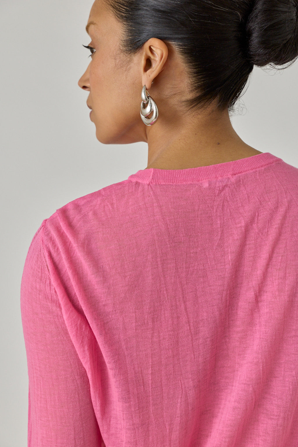 Crease Long Knit Top