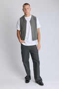 Fleece Gilet - Zinc