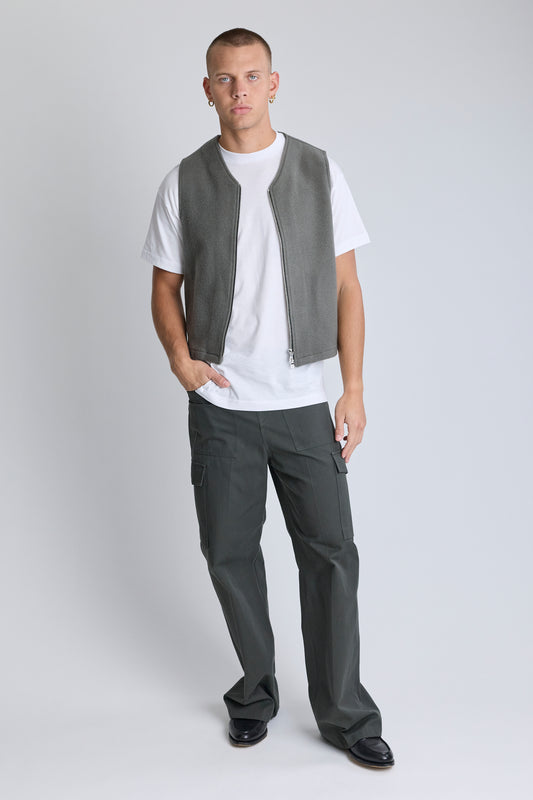 Fleece Gilet - Zinc