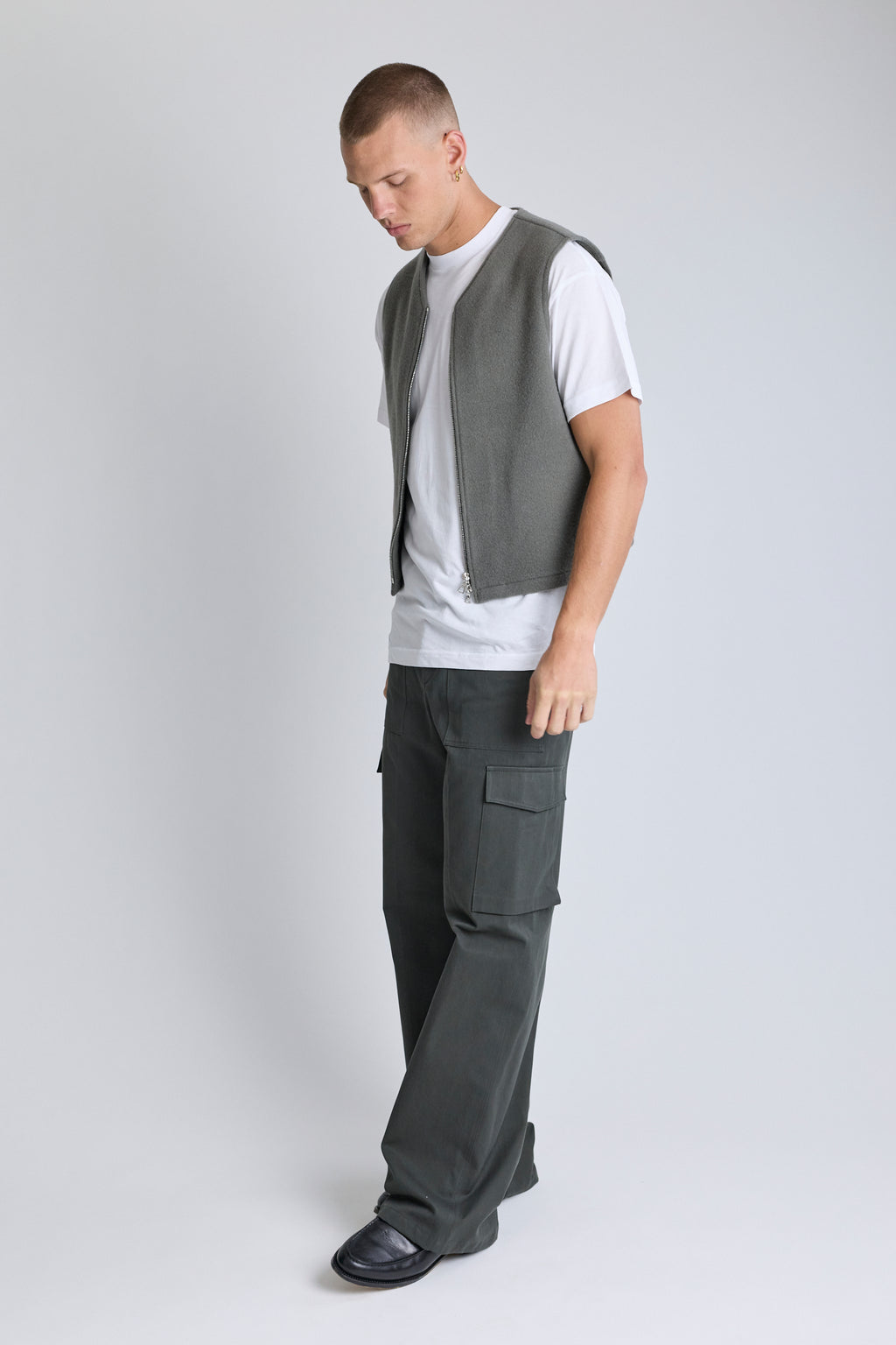 Fleece Gilet - Zinc