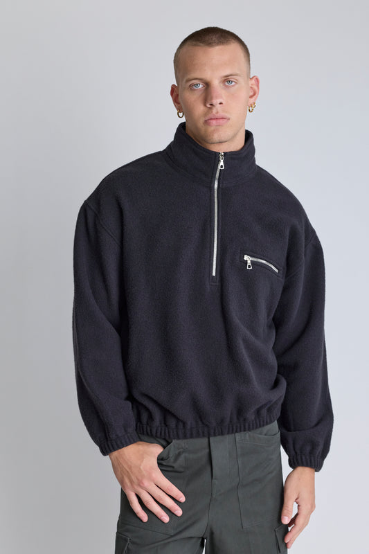 Polar Fleece Sweatshirt - Charbon