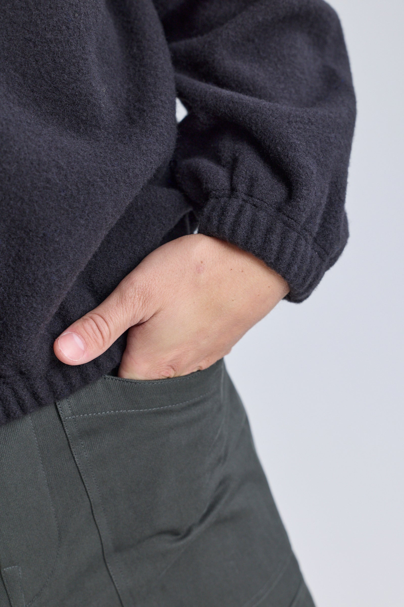 Polar Fleece Sweatshirt - Charbon