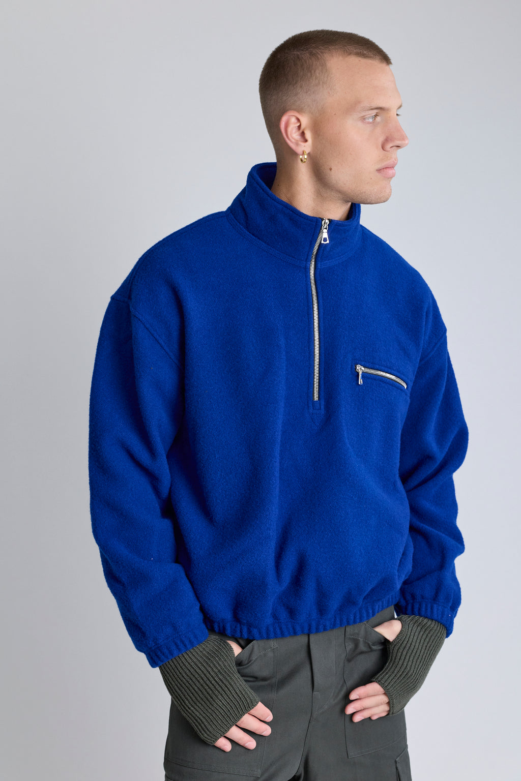 Polar Fleece Sweatshirt - Indigo