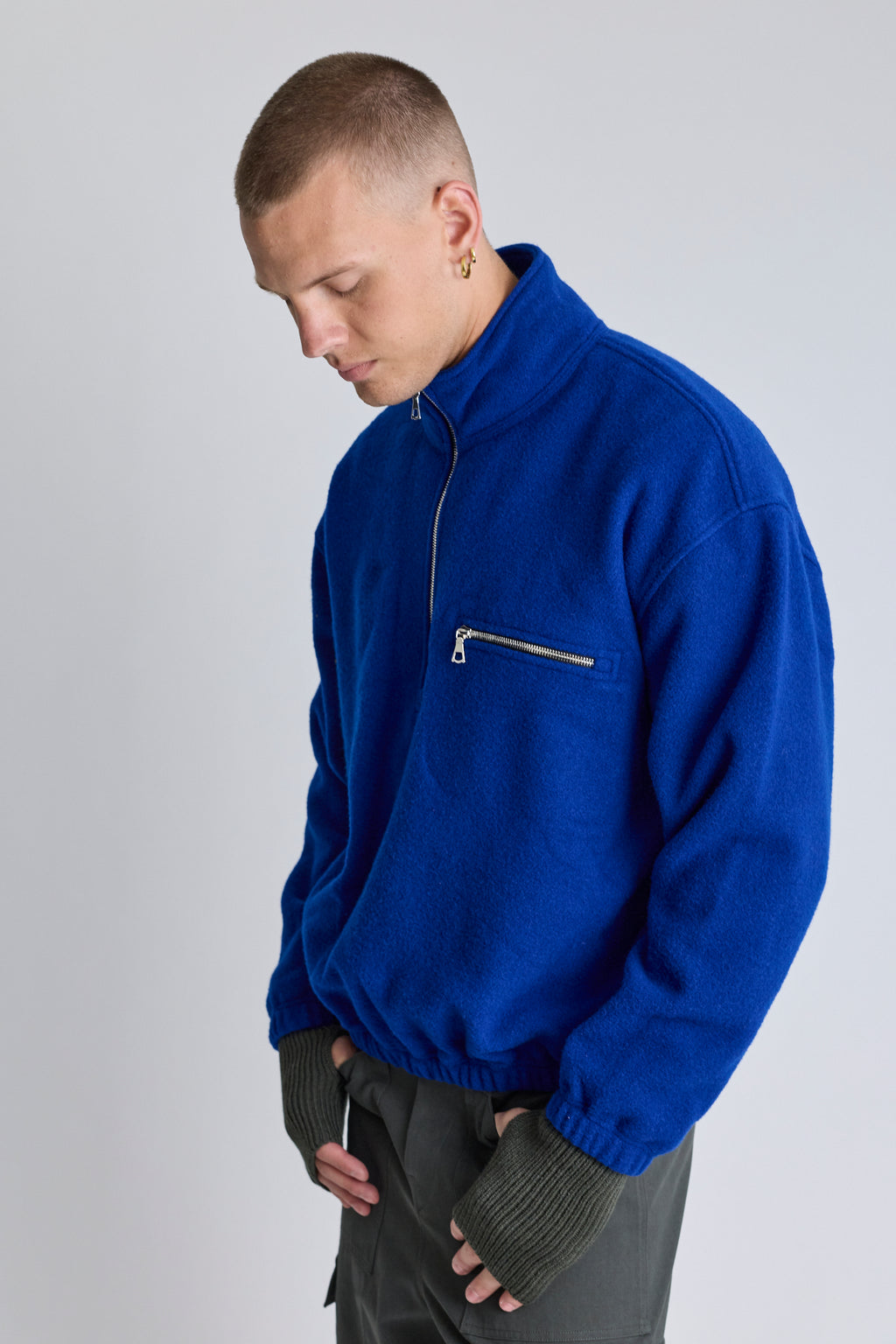 Polar Fleece Sweatshirt - Indigo