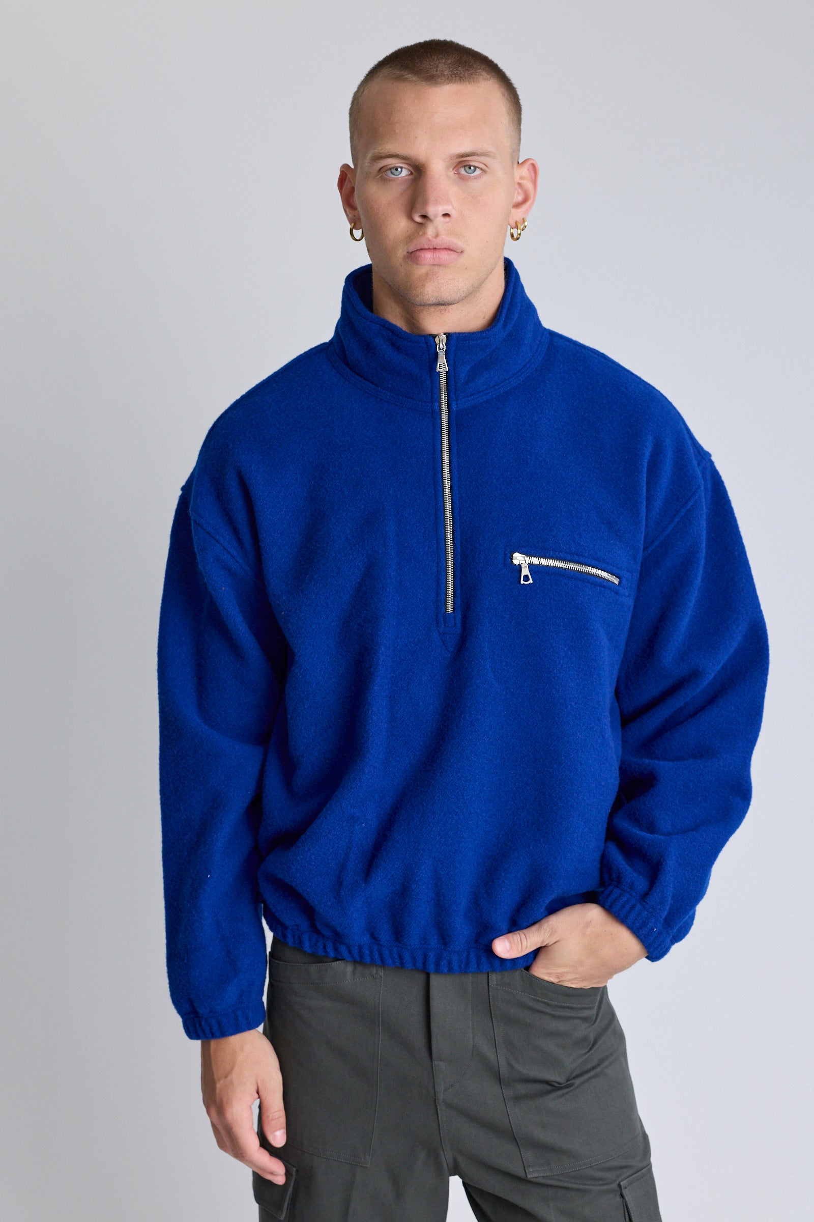 Polar Fleece Sweatshirt - Indigo