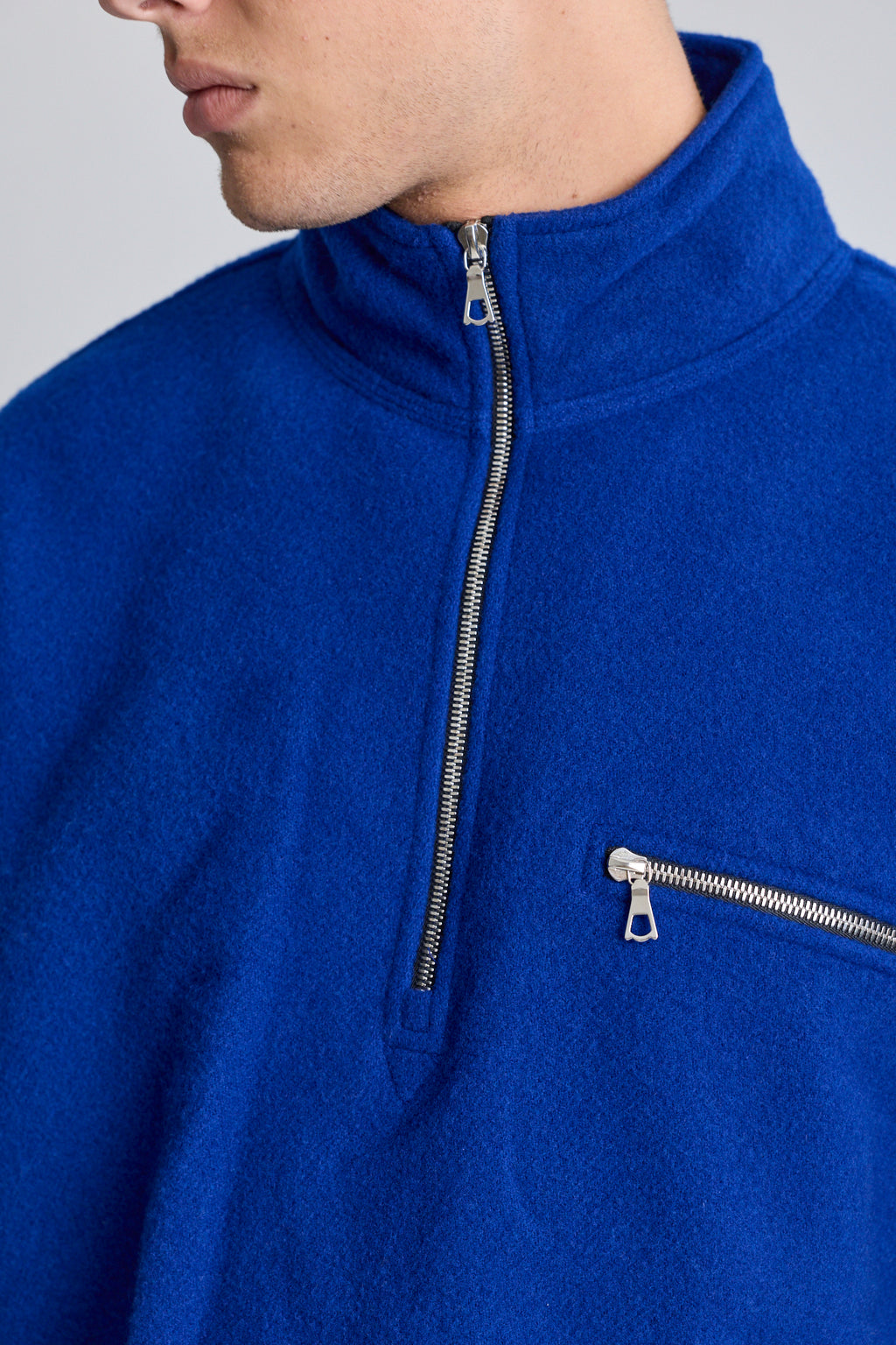 Polar Fleece Sweatshirt - Indigo