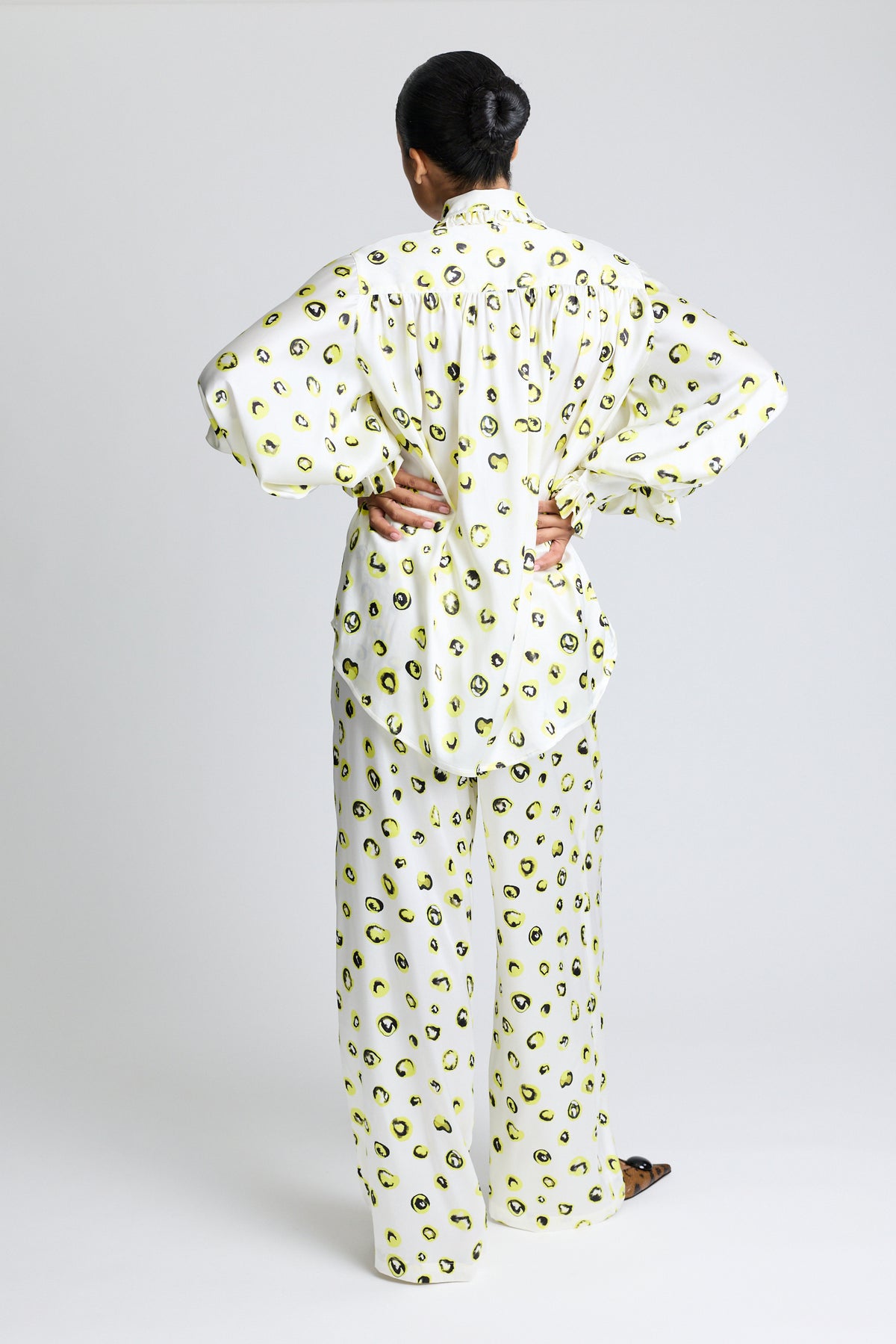 The Palazzo Pant - Sunny & Black