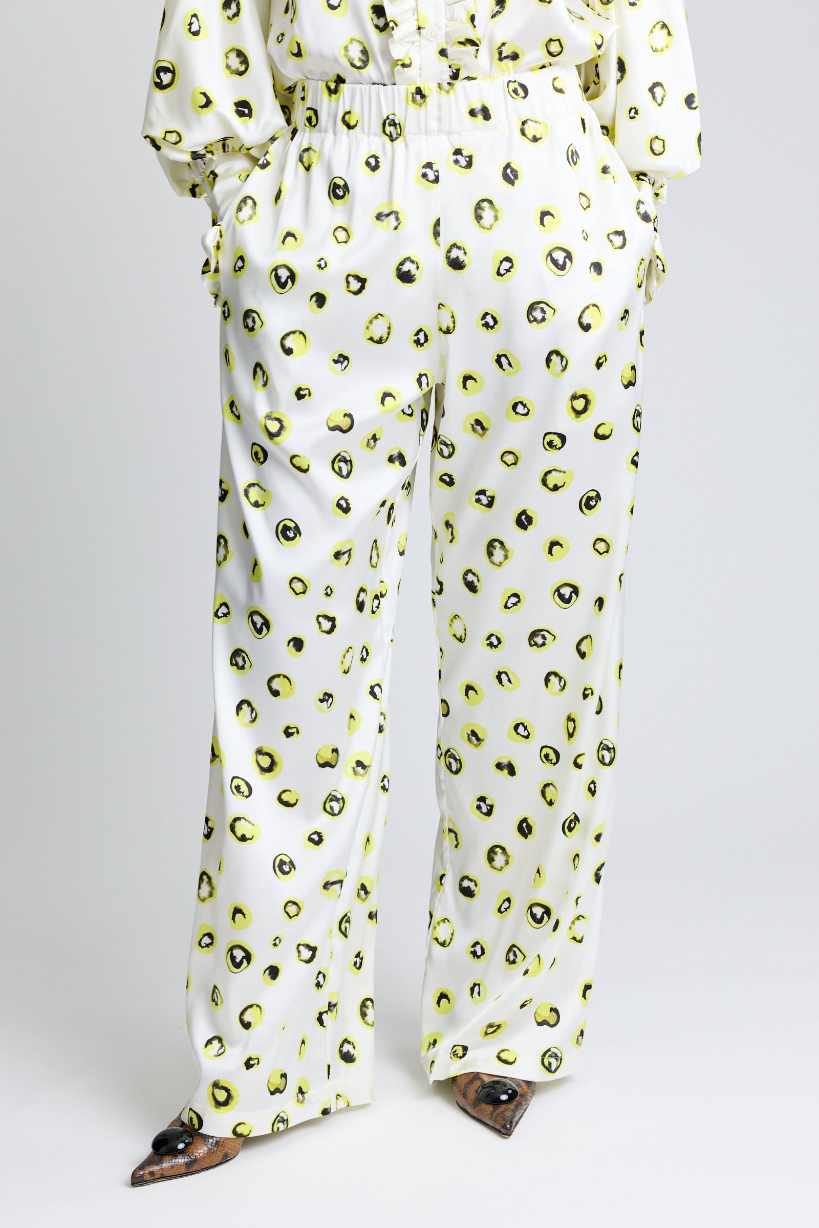 The Palazzo Pant - Sunny & Black