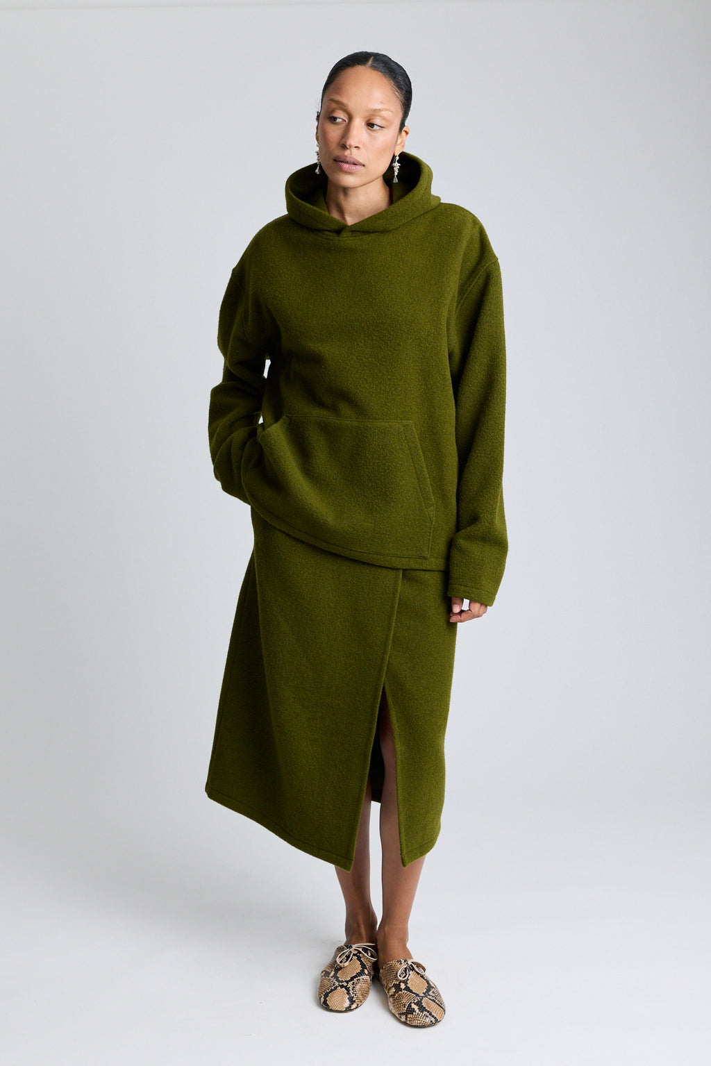 Fleece Hoodie - Soil