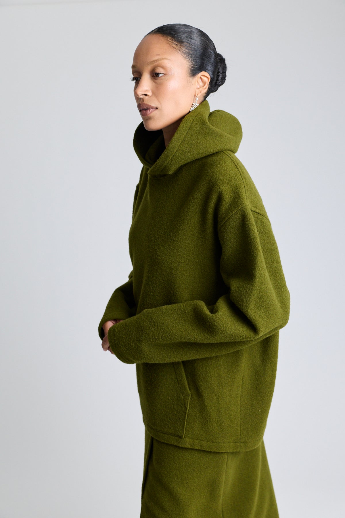 Fleece Hoodie - Soil
