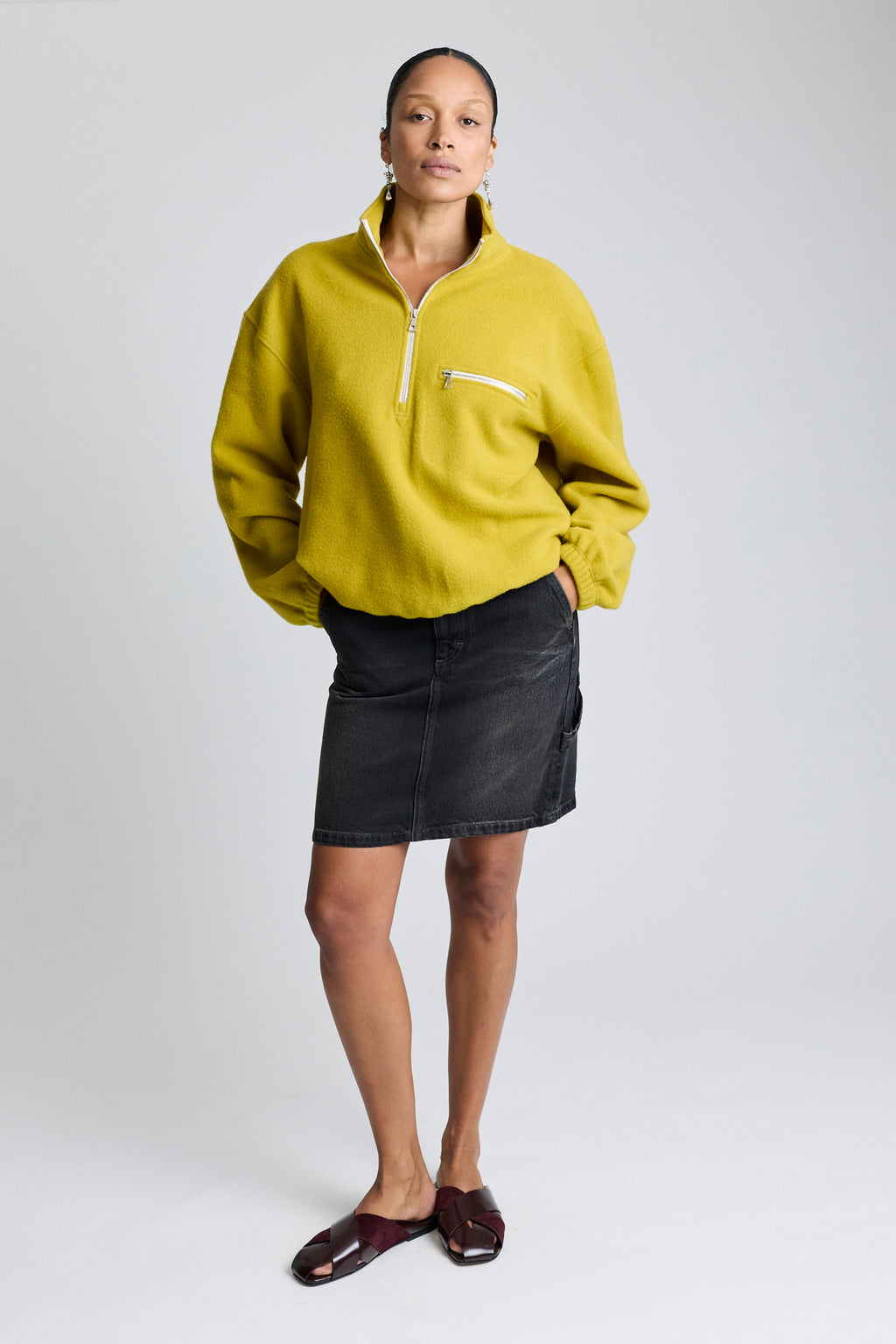 Polar Fleece Sweatshirt - Wax