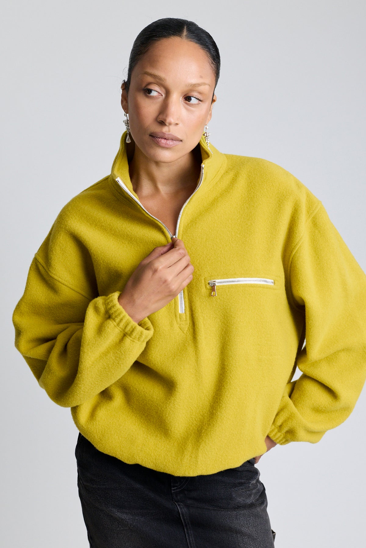 Polar Fleece Sweatshirt - Wax