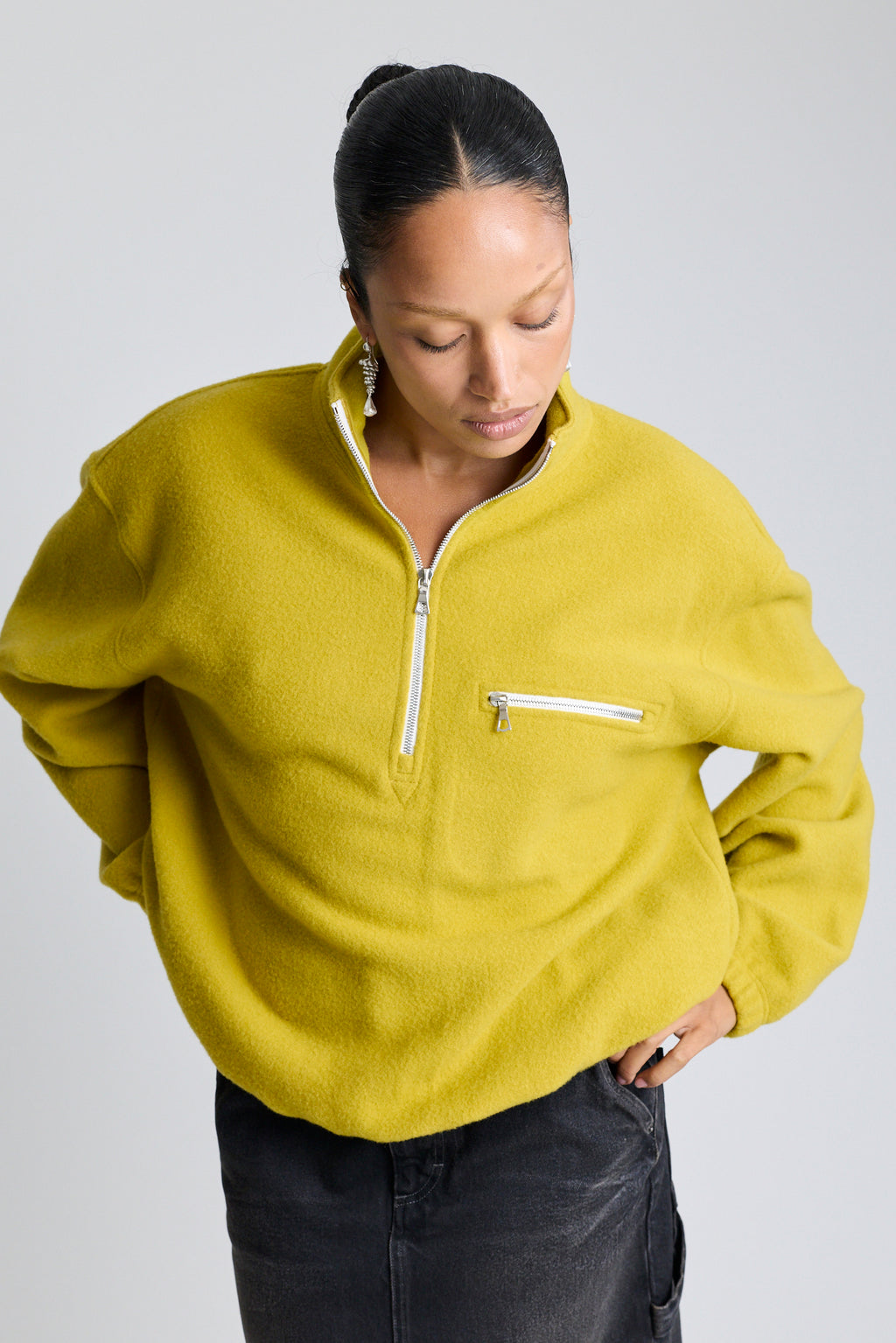Polar Fleece Sweatshirt - Wax