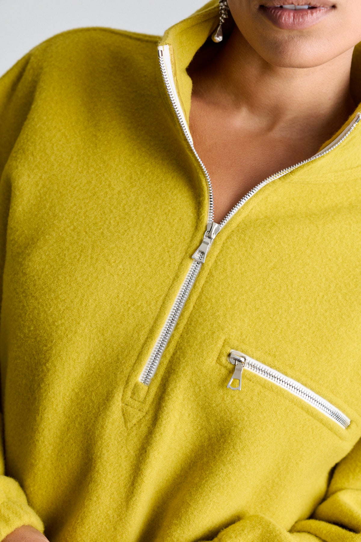 Polar Fleece Sweatshirt - Wax