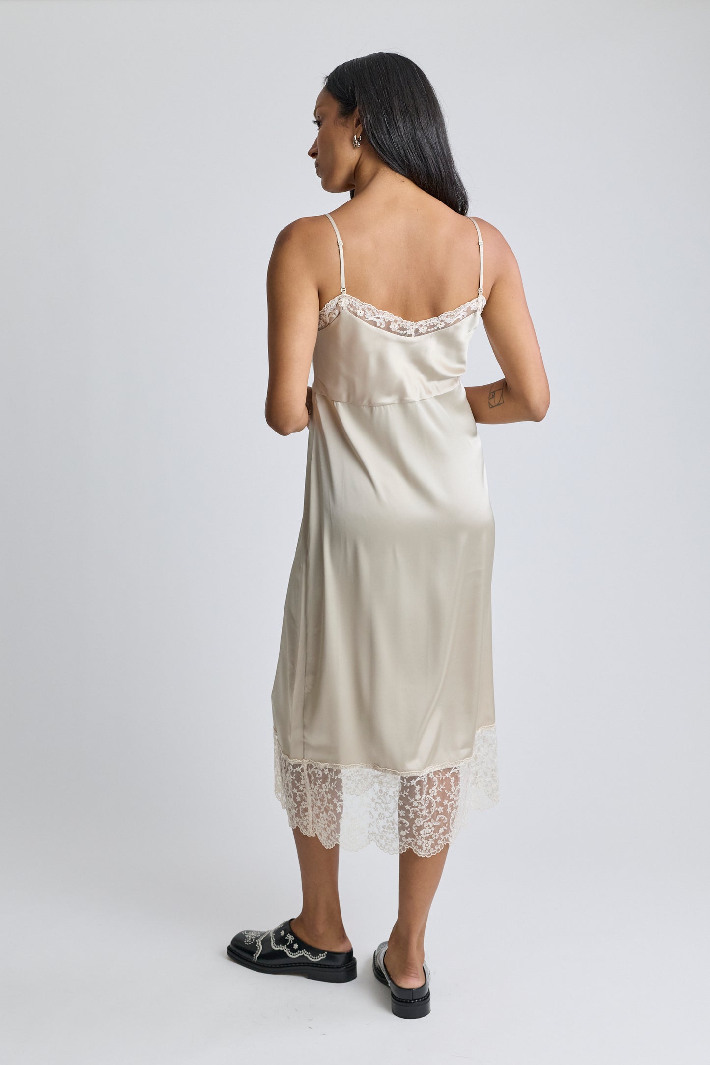 Lace Trim Slip Dress
