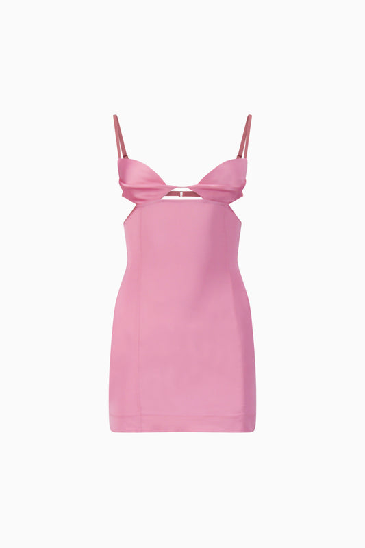 Double Petal Mini Dress - Pink
