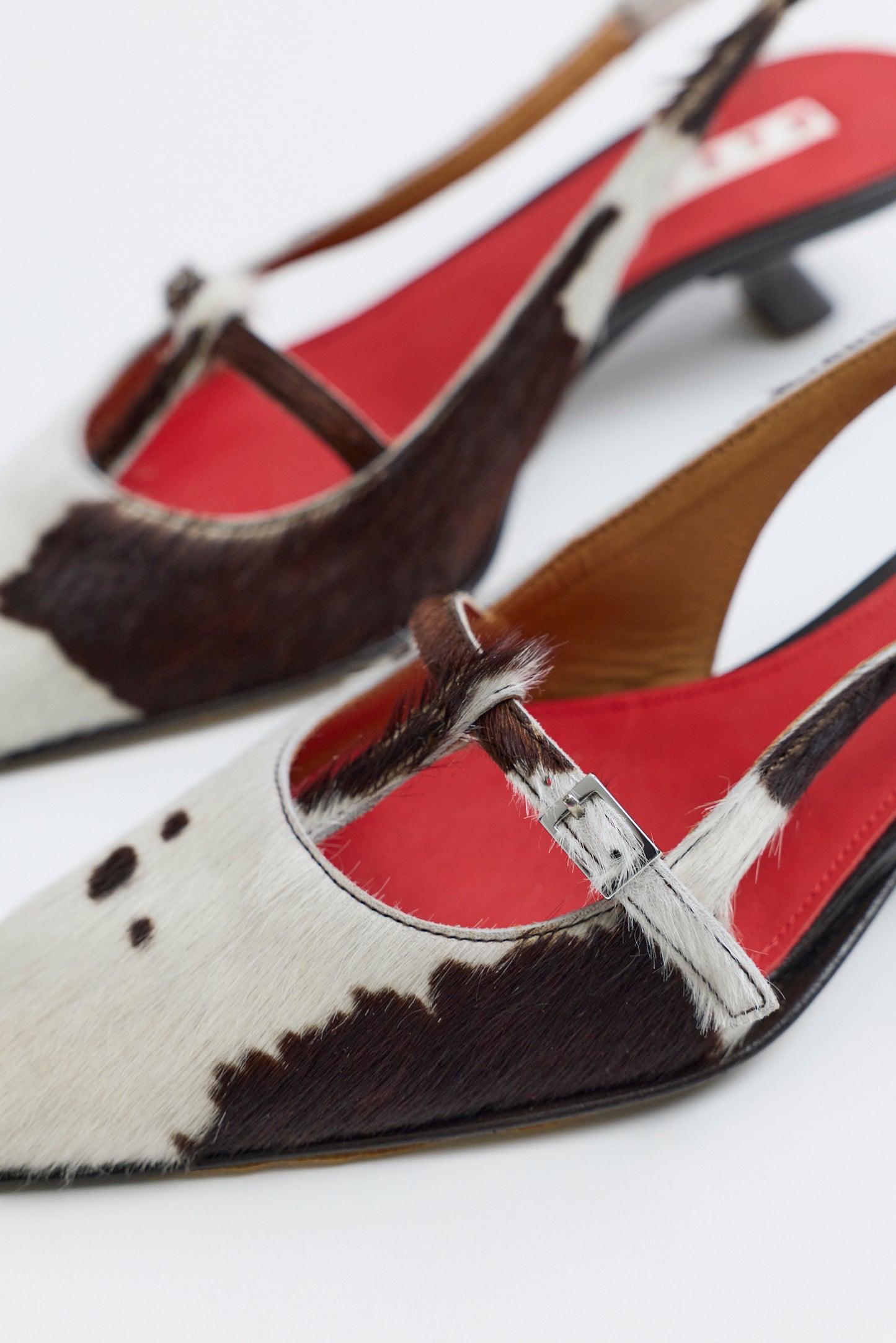 Cow Ponyhair Slingback Pump
