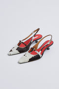 Cow Ponyhair Slingback Pump