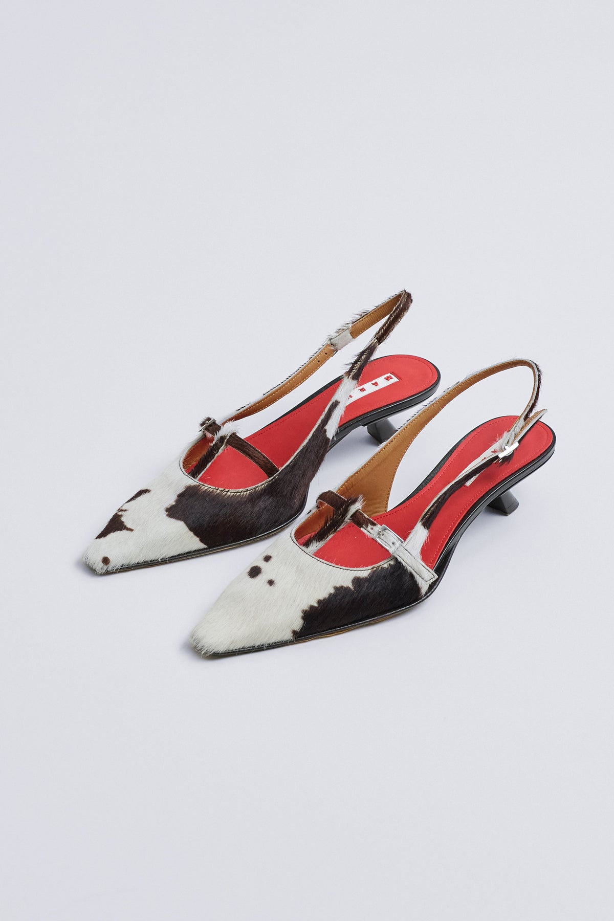 Cow Ponyhair Slingback Pump