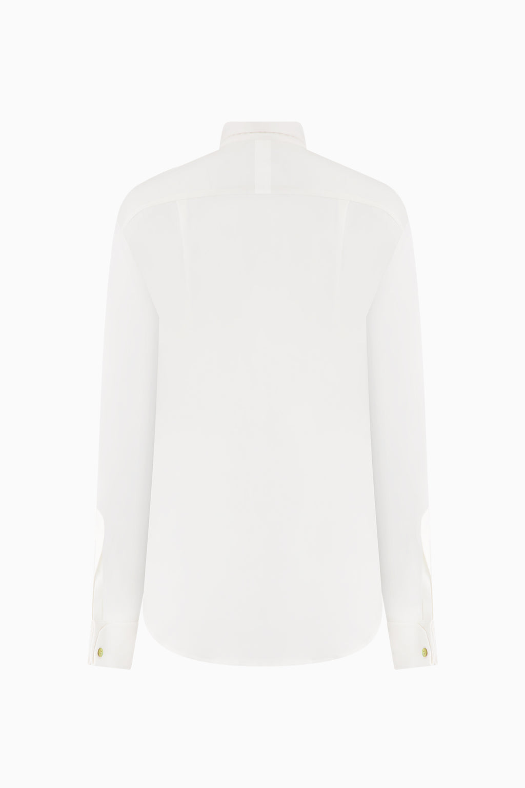 Silk Jersey Winged Collared Shirt - White