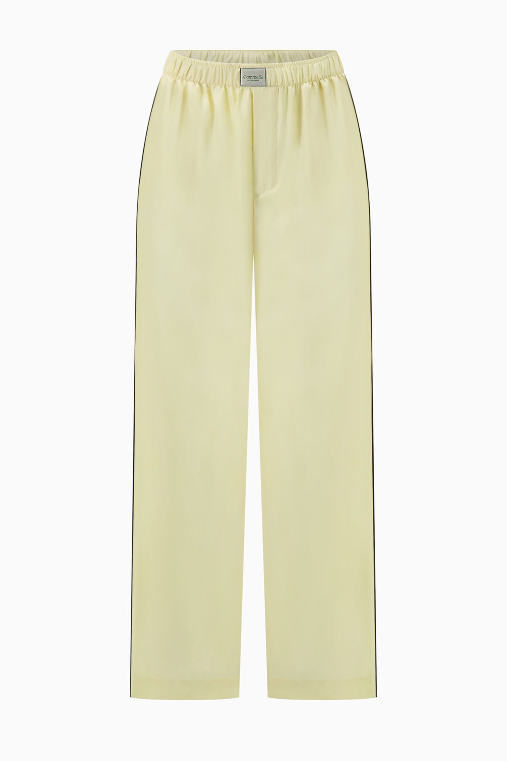 Silk Lounge Pant Piped - Butter
