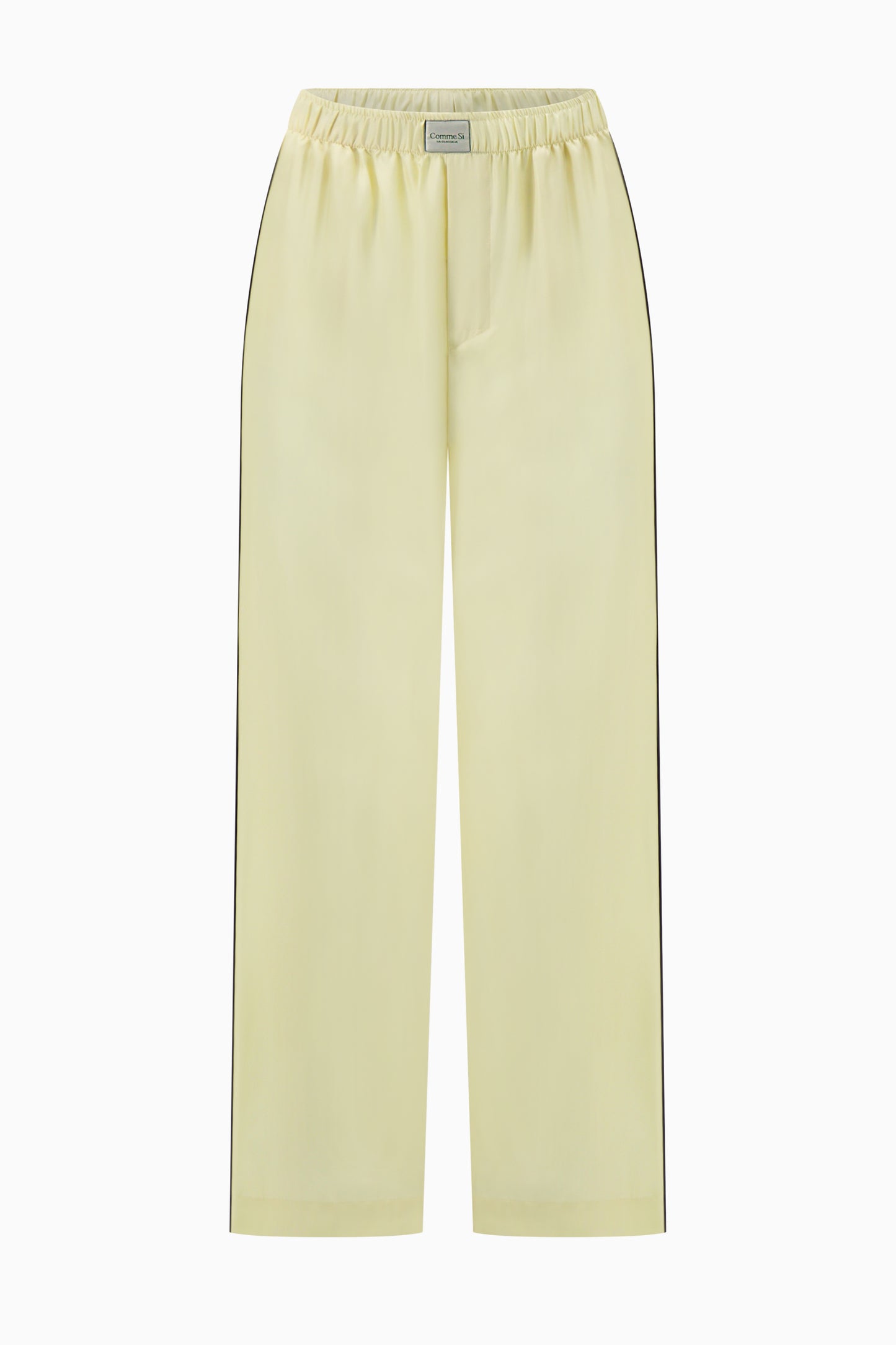 Silk Lounge Pant Pipped - Butter