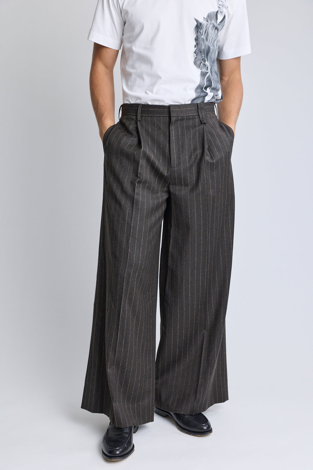 Wide Leg Trousers - Chocolate