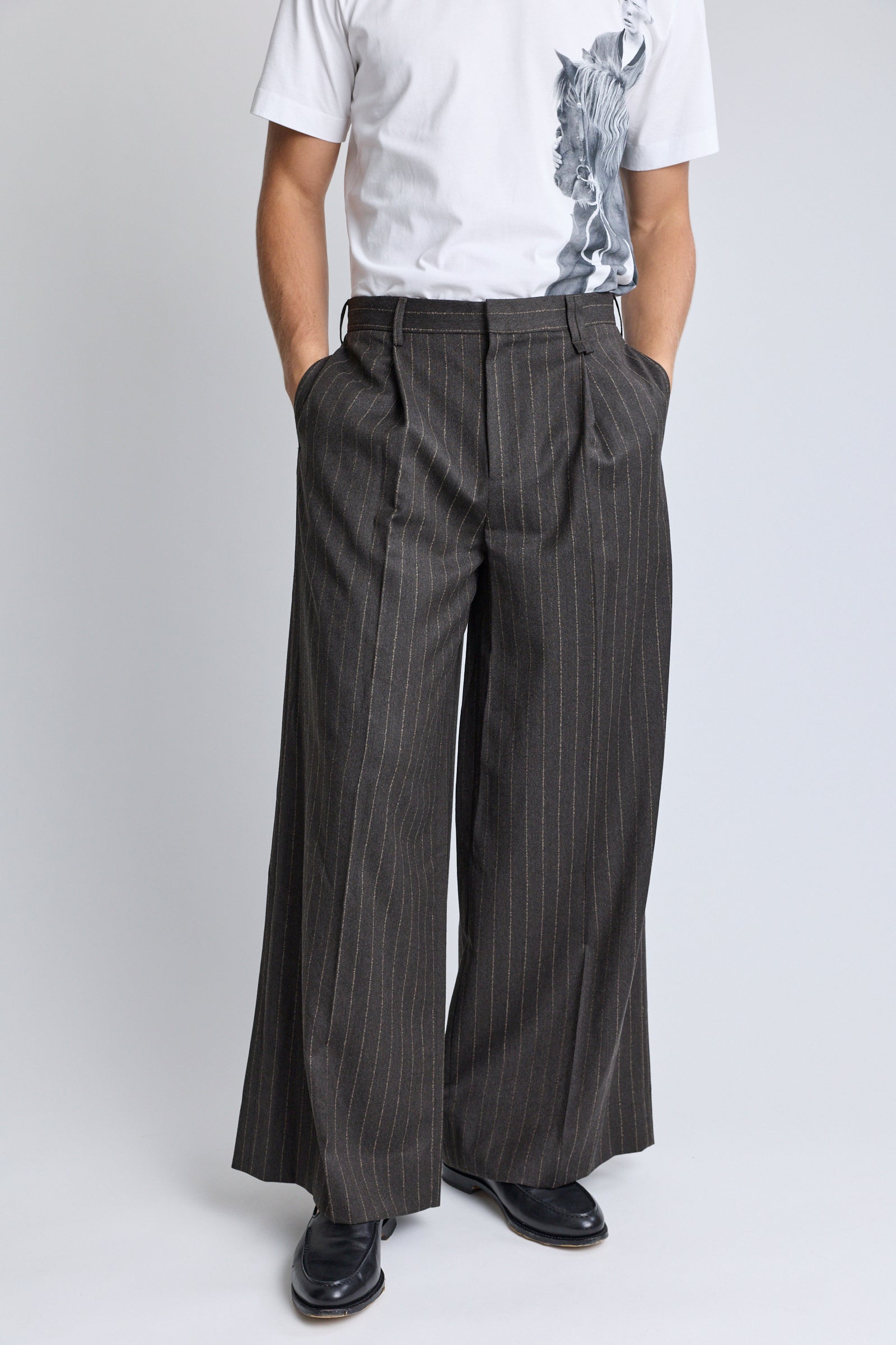 Wide Leg Trousers - Chocolate