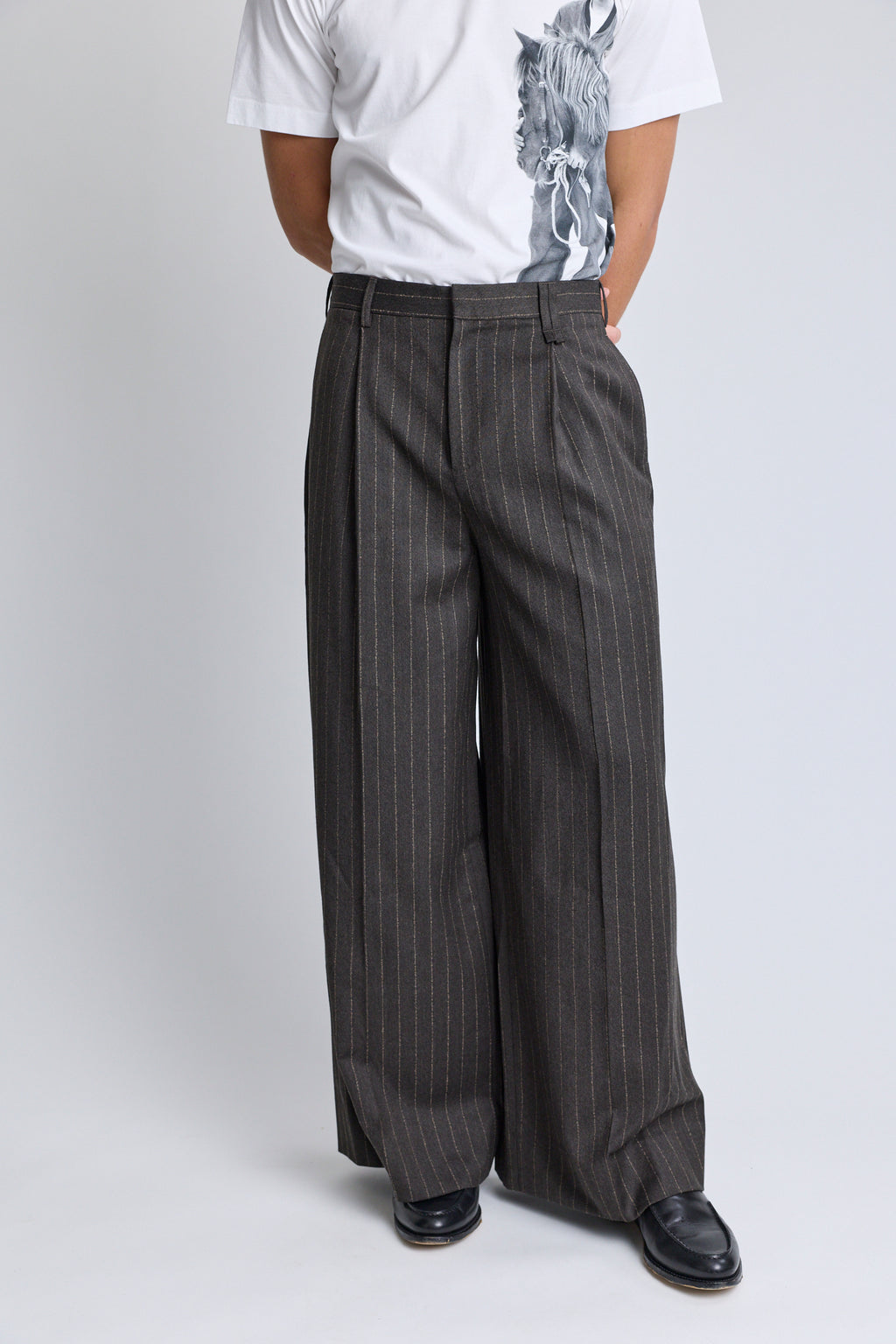 Wide Leg Trousers - Chocolate