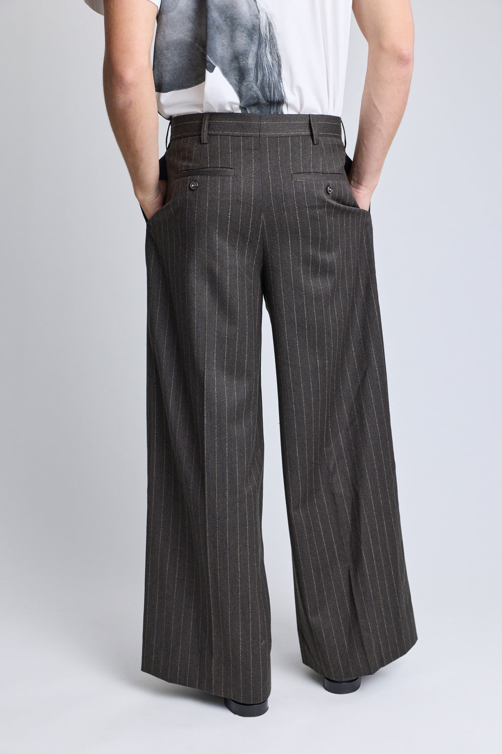 Wide Leg Trousers - Chocolate