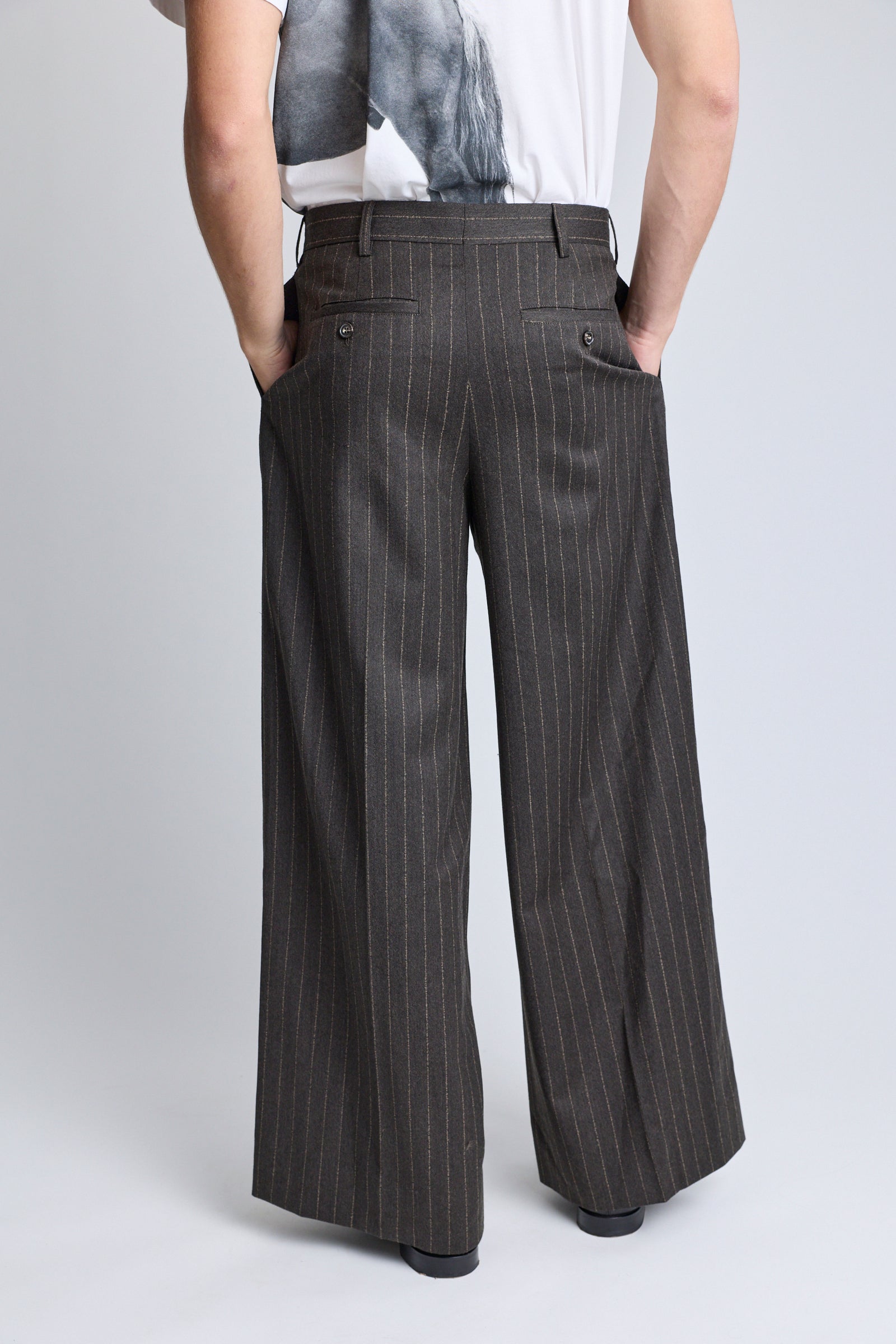 Wide Leg Trousers - Chocolate