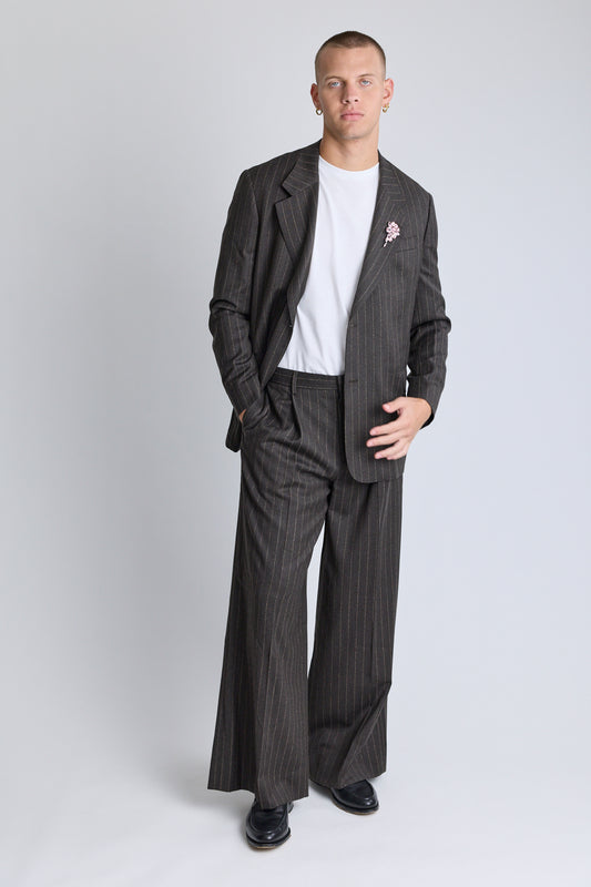 Notch Lapel Jacket - Chocolate