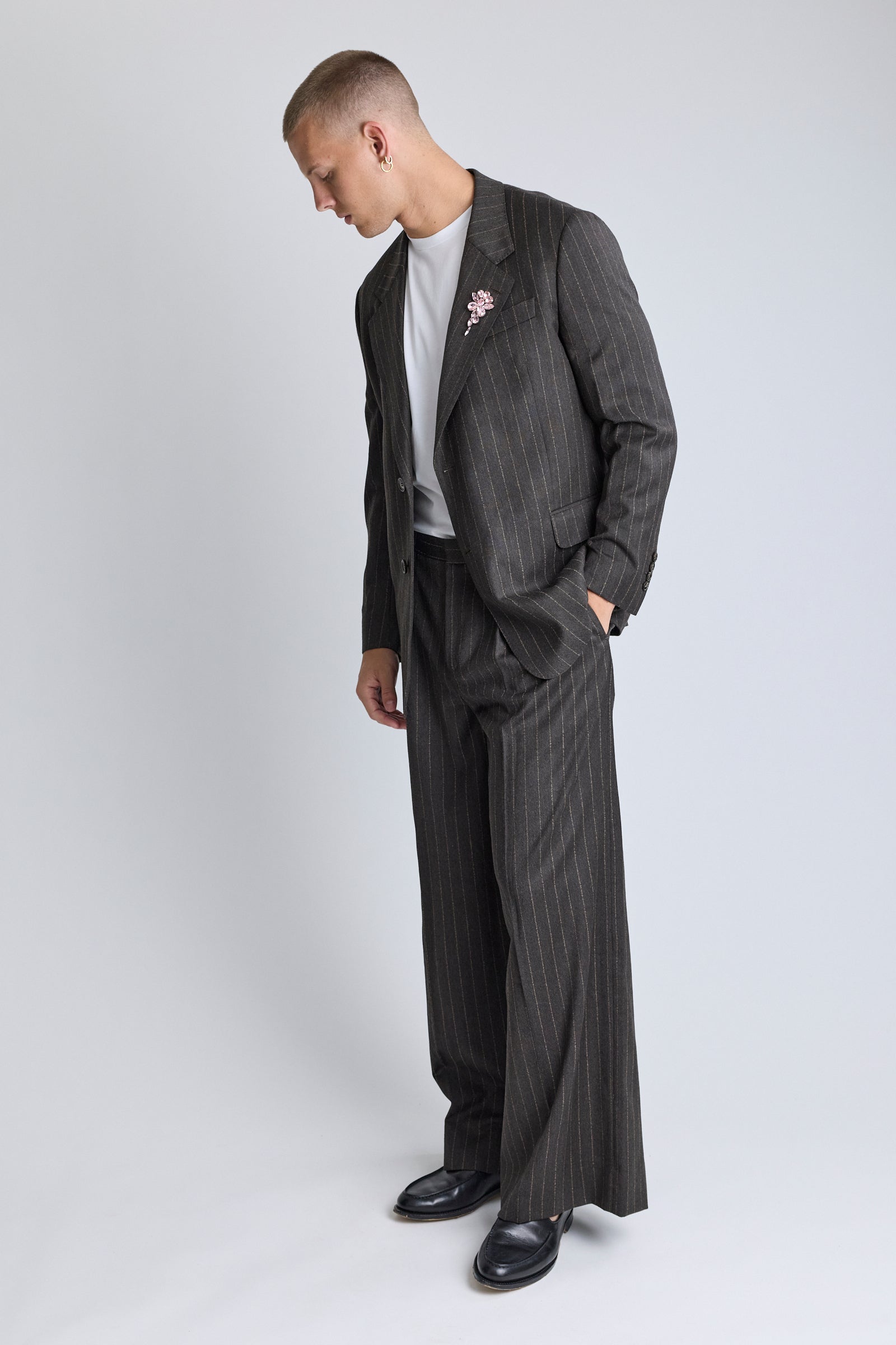 Notch Lapel Jacket - Chocolate