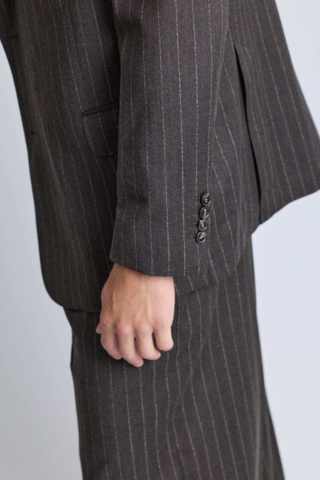 Notch Lapel Jacket - Chocolate