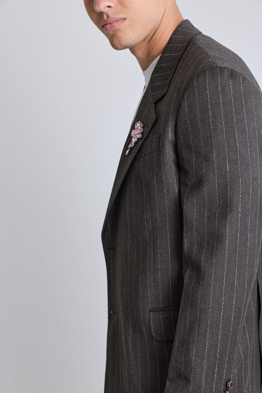 Notch Lapel Jacket - Chocolate