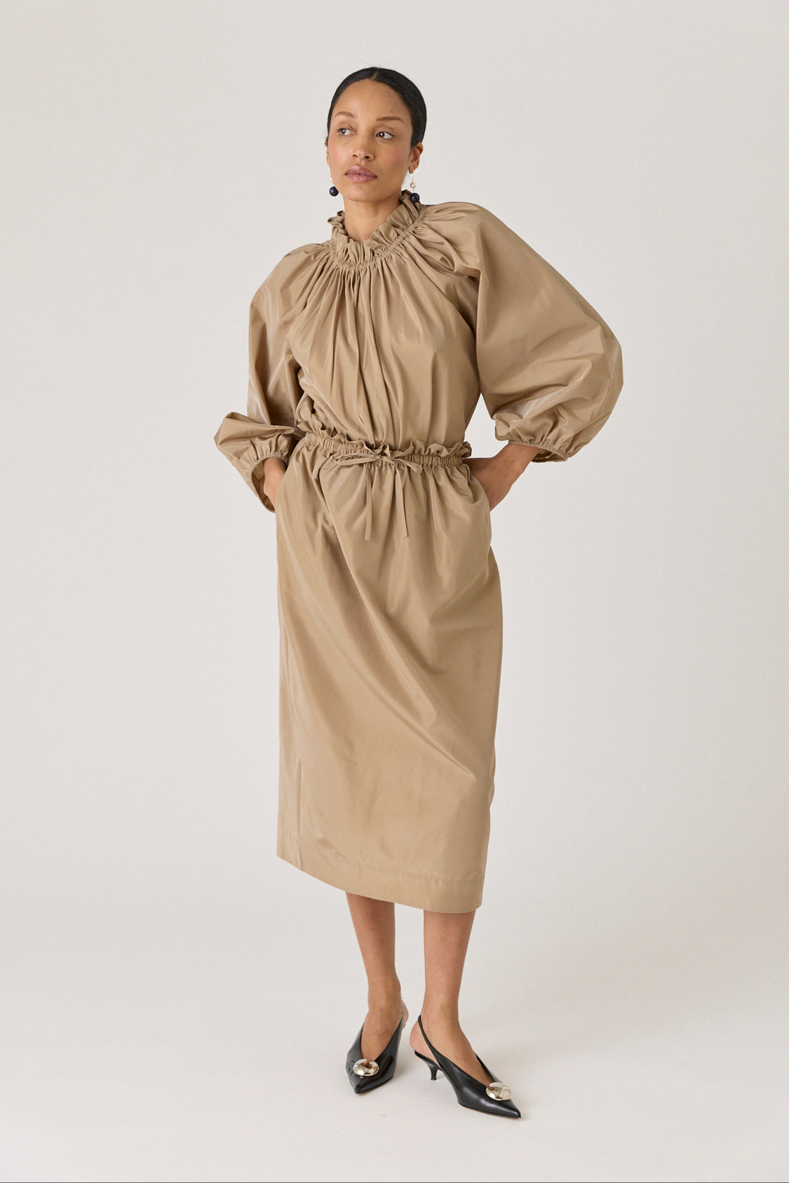 Ruched Billow Balloon Top