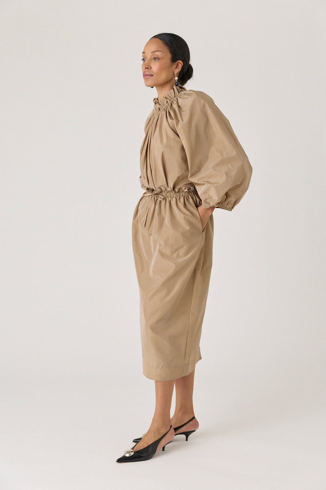 Ruched Billow Balloon Top